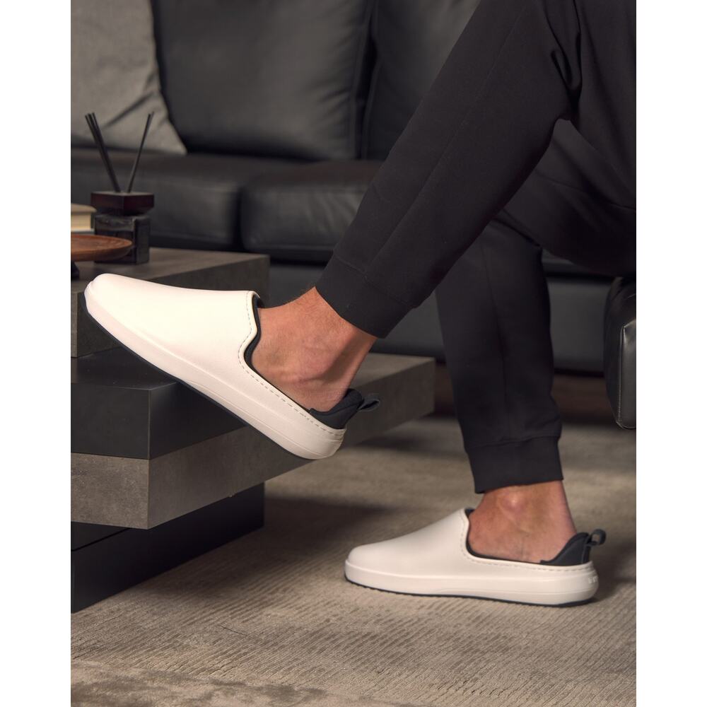 NIB BYLT Premium Basics Haus Slide White Slip On Shoes Men's Size 10